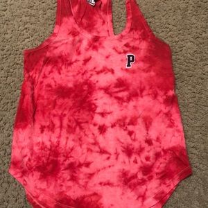 Victoria’s Secret “pink” red tie dye tank